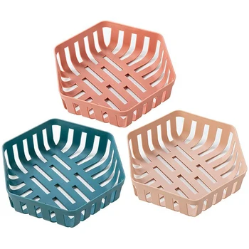 

Fruit Basket Set - Kitchen Fruit Bowl Set Vegetable Holder Decorative Stand for Bread, Snacks, Households Items Storage