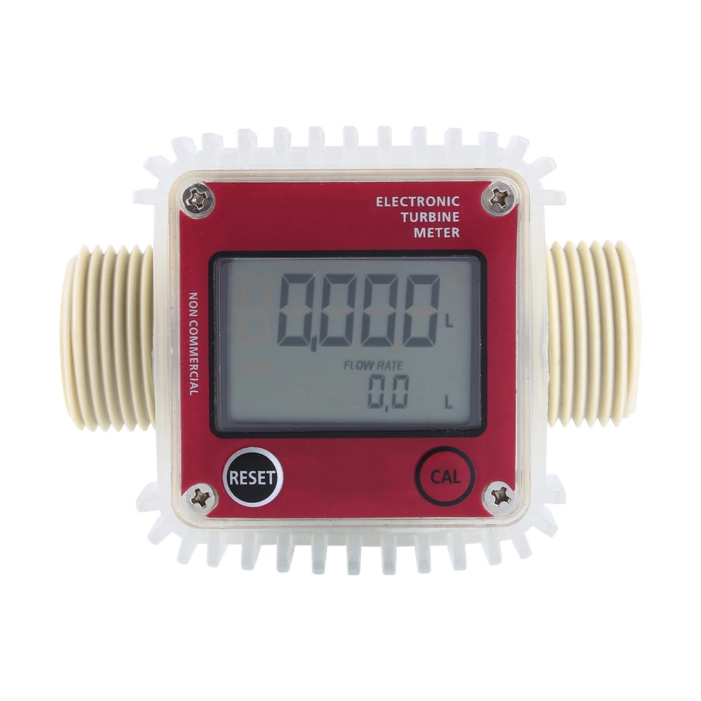 Digital K24 Turbine Digital Diesel Oil Fuel Flow Meter Gauge For