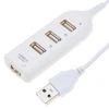 Adaptador divisor de concentrador de expansión USB 2,0 de alta velocidad de 4 puertos para ordenador portátil y PC ► Foto 3/6