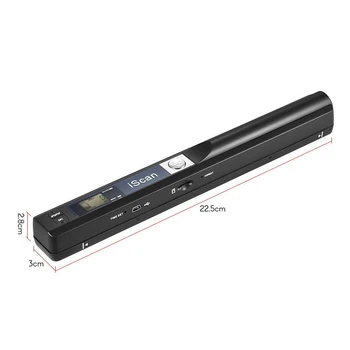 

Portable Handheld Document Scanner 227X20X20mm 900 DPI USB 2.0 LCD Display Support JPG / PDF Format Selection