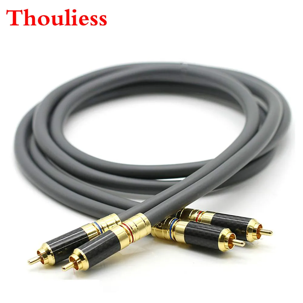 Thouliess HIFI M850SW сигнал Cabel Hi-end одинарный Кристальный медный аудио корд провод RCA