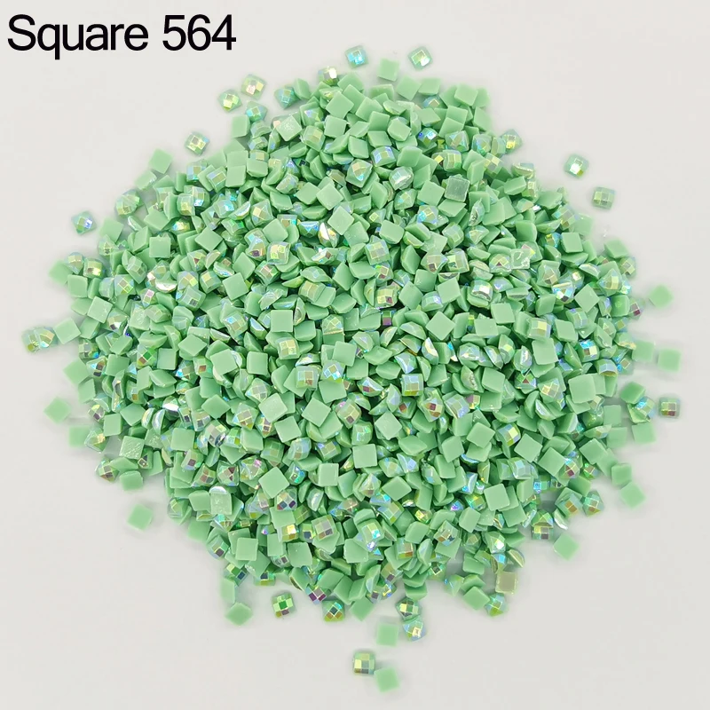 Colored AB Drills Square For 5D DIY Embroidery Rhinestone Colorful Mosaic Many Color Shinning Gift Make Diamond Painting 