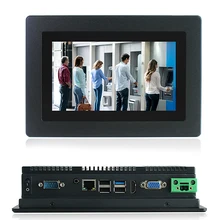 Aliexpress - 7″ industrial computer touch screen  i3 6100U 1024×600 embedded pc windows 10 7/8 HD-MI/VGA/RS232/LAN all in one pc fanless