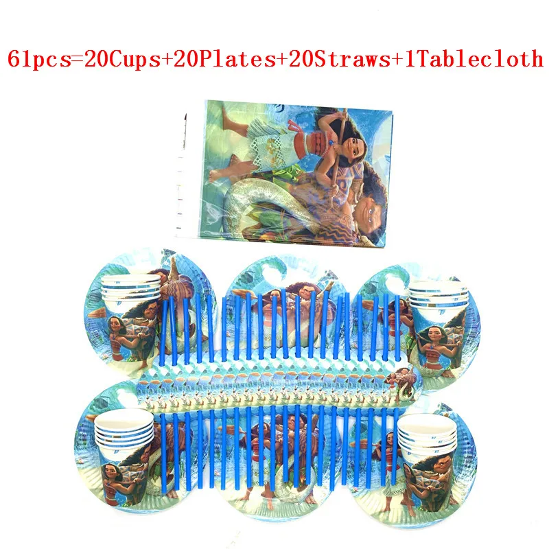 Disney 61 шт./31 шт. лидер продаж мультфильм Моана Maui детские для девочек на день