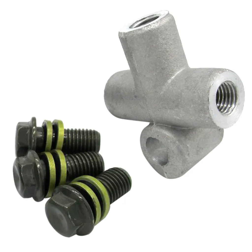 10mm 3 Ways Cross Coupler Adapter Pipe Fitting Universal for Dirt Bikes ATV Scooter