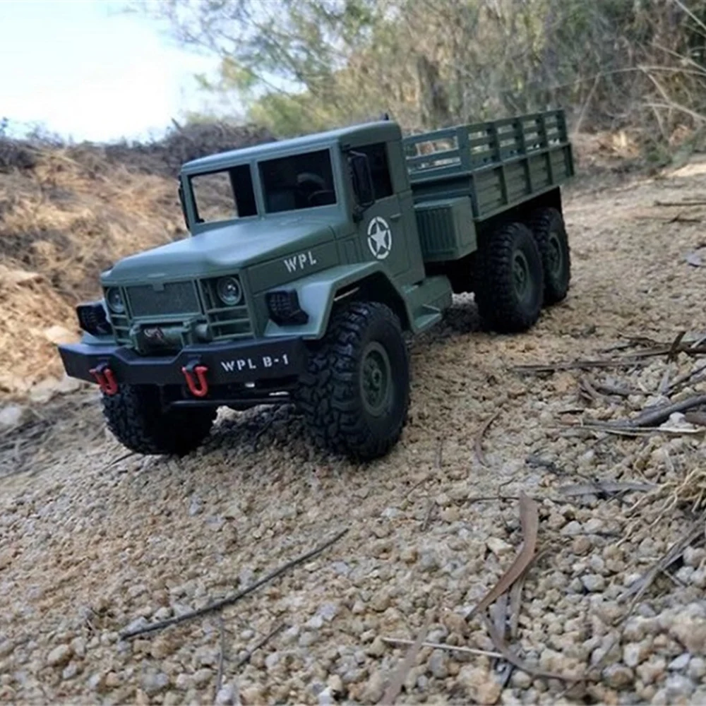 WPL 1/16 военный Радиоуправляемый грузовик электрический автомобиль 6WD внедорожник