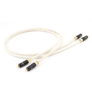 

QED Signature 5N OCC Silver-Plated Hifi Audio Interconnect Cable With WBT-0144 Gold Plated Connector