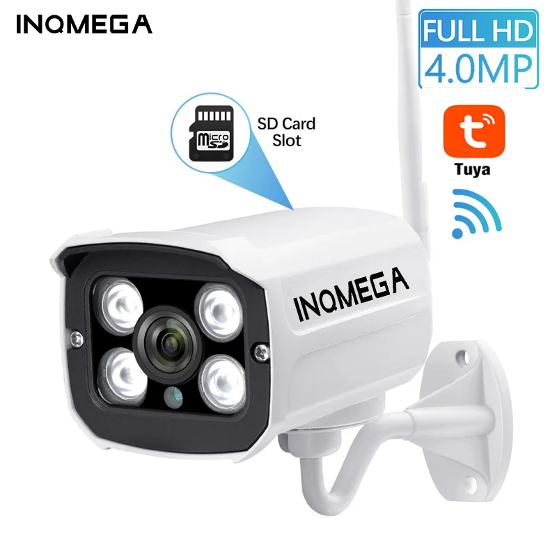 INQMEGA Tuya Wlan Камера уличная Wifi Full HD 1080P 2,4 канальный CCTV система металлическая IP камера CCTV домашняя IP wifi камера