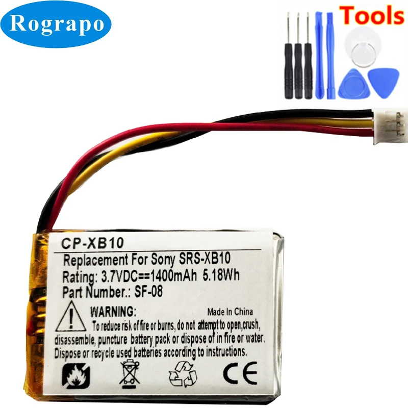 sony srs xb10 battery mah