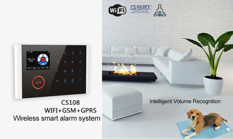 Интеллектуальная автоматическая беспроводная охранная сигнализация Wi-Fi+ GSM+ GPRS Поддержка APP управления для дома и личного