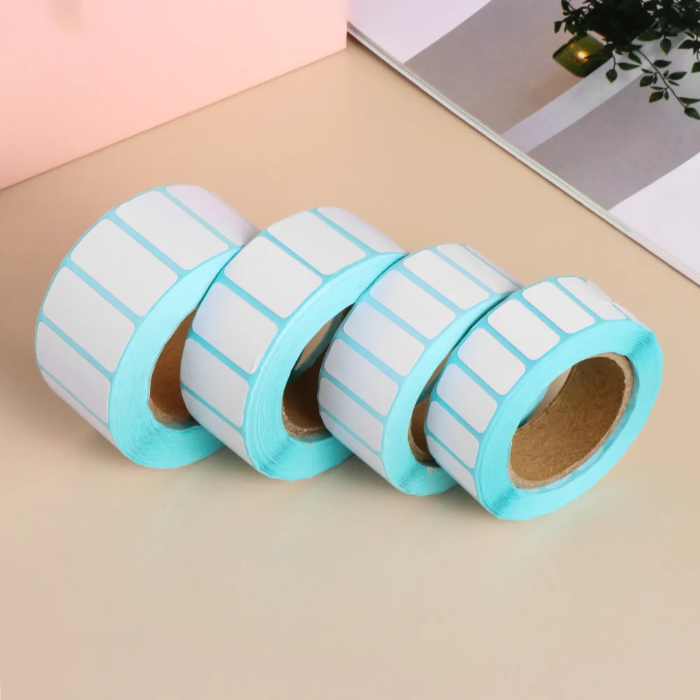 700/1000Pcs/Roll White Adhesive Thermal Label Sticker Paper Supermarket Price Blank Label Direct Print Waterproof Print Supplies