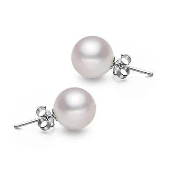 

925 Sterling Silver Natural Pearl Earrings Fashion Trend Silver Stud Earrings For Women Engagement Wedding Fine Silver Jewelry