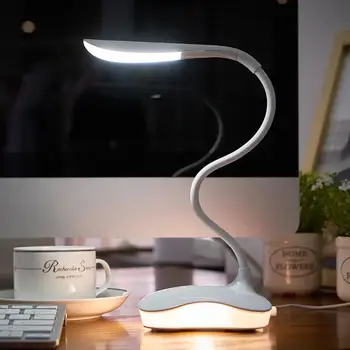 

LED desk lamp USB charging four-leaf clover table lamp bedroom night light Adjustable Flexible 3 Modes Desk Light for Study Read
