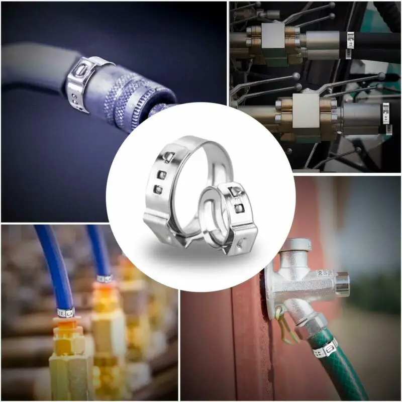 140 шт. набор автомобильных грузовиков хомут для шланга бесступенчатая нержавеющая сталь 7 размеров аксессуары