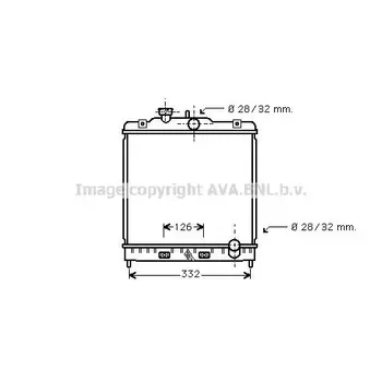 

Radiator cooling system Honda Civic/CRX 1.3-1.8 91 AVA QUALI