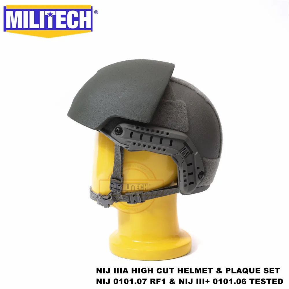 ISO сертифицированный MILITECH NIJ III+ Быстрый FG 2 в 1 OCC Dial Liner High XP Cut пуленепробиваемый арамидный баллистический шлем NIJ 0101,07 RF1