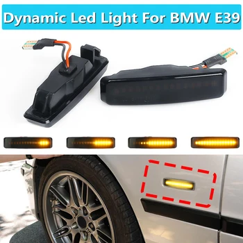 

1Pair For BMW E39 Car Tuning Supplies Dynamic Led Marker Light Car Side Yellow Flowing Sequential Turn Signal Light 12V