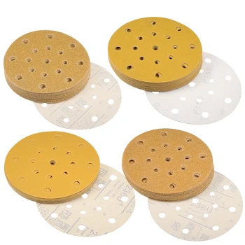 

uxcell Sanding Discs 100-Grits 6-Holes Hook and Loop Wet Dry Flocking Sandpaper Sander Sand Paper for Random Orbital Sander