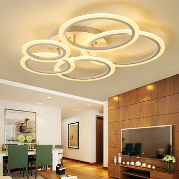 

Ceiling Light for Living Room Bedroom Avize Luminaire Home Lighting Ceiling Lamp Lustre De Plafond Moderne Dimming Acrylic Foyer