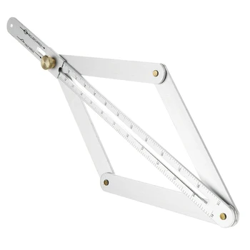 

Angle Divider Aluminium Alloy Miter Angle Measuring Ruler Multi Angle Measuring Tool Universal Angle Ruler Template