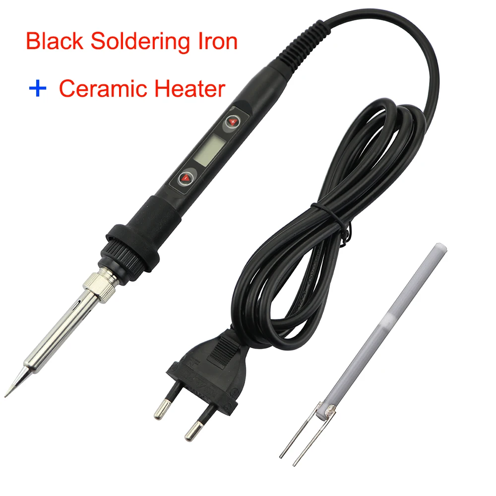 electric soldering iron 80W Electric Soldering iron LCD Digital Display Adjustable Temperature 110V / 220V Rework Welding Solder Tools electronics soldering kit Welding Equipment