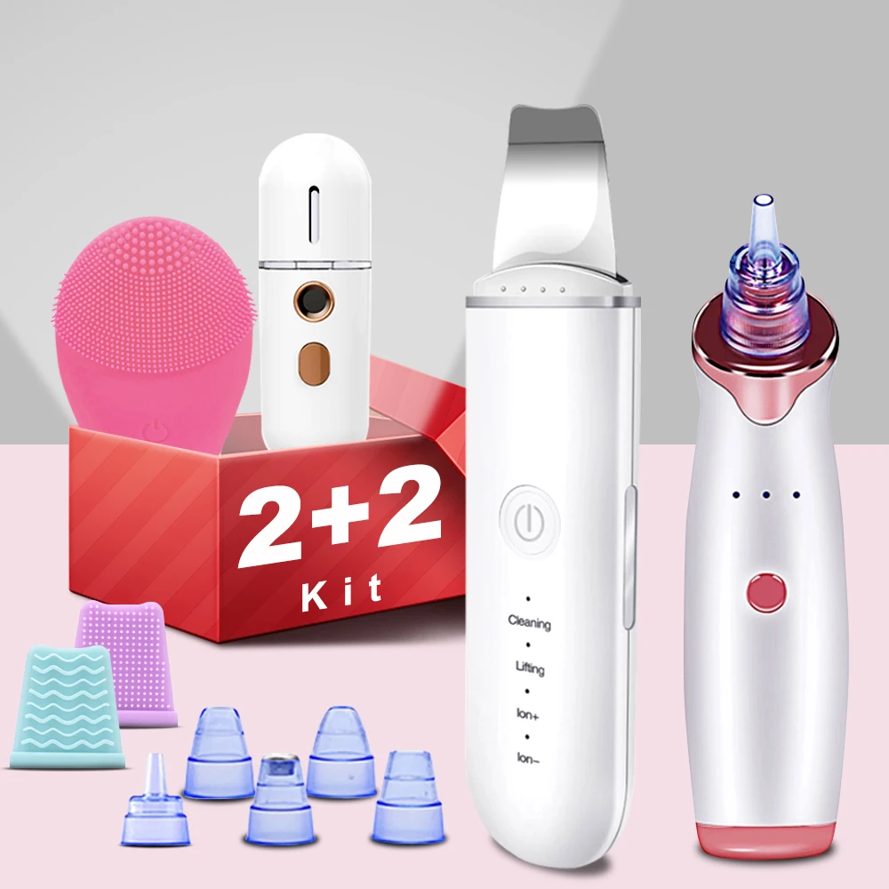 

RUBYONLY USB устройство для удаления угрей ультразвуковая кожа скруббер Вибрация лопатка Черпак чистая кавитация пилинг для лица лифтинг