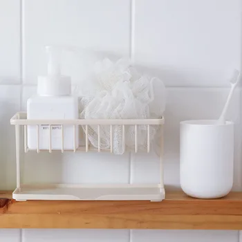 

Wash Storage Double Layer Detachable Drain Rack Organizer ABS Stand Holder Soap Sponge Bathroom Accessories Kitchen Sink Shelf