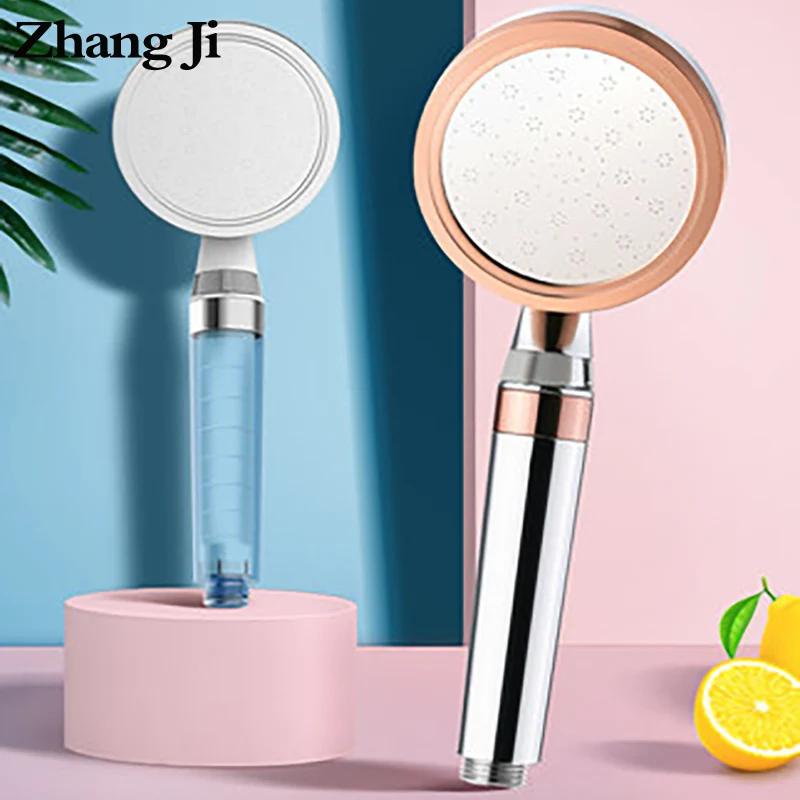 

ZhangjI 2 layer Shower Head big panel PP Cotton Filter Water-saving High Pressure Fine Water Flow Adjustable Skin Care Nozzle