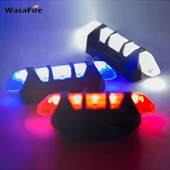 WasaFire светодиодный фонарь для велосипеда портативный USB Перезаряжаемый задний