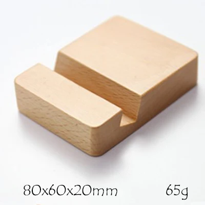 80x60x20mm-1 Подгонянный Логотип Деревянный микро телефон стенд нескользящий Портативный Ipad держатель для просмотра Moive путешествия телефон стенд визитная карточка стенд - Цвет: 80x60x20mm-1