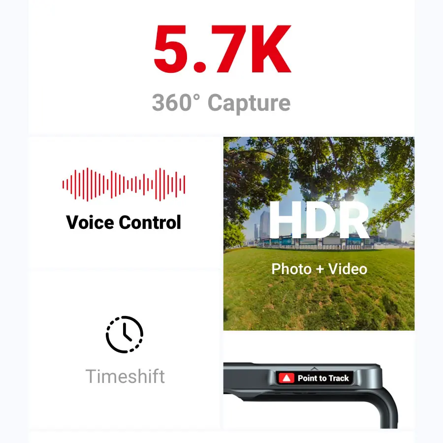 Экшн камера Insta360 One R VR 360 4K 5 7 K панорамная Twins Edition для iPhone x xs Android видео 18 МП Insta