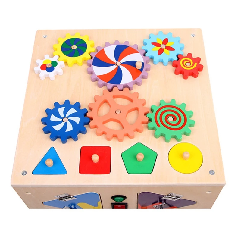 US $198.13 Montessori Busy Box Busy Board Training Baby Basic Life Skills For Baby Toddler Boys Girls