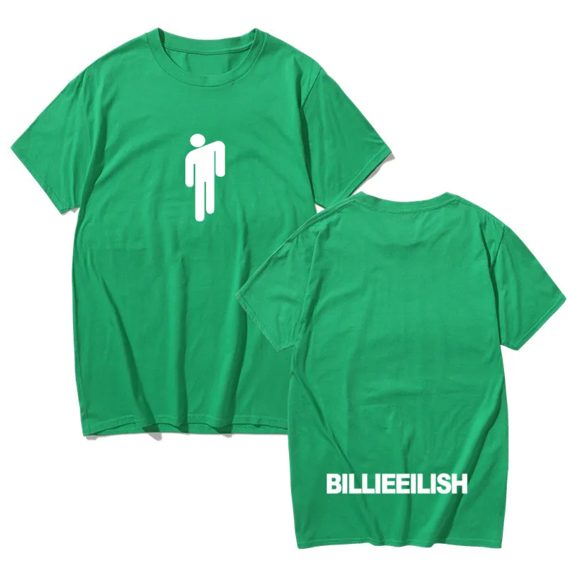 Билли эйлиш Футболка Harajuku вентиляторы белый хлопок для мужчин Camiseta Mujer Лидер продаж мужской эстетический Топ тройник Плюс Размер Уличная