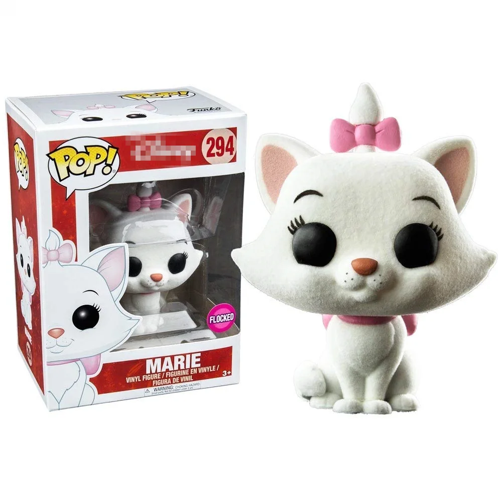 Горячая тема эксклюзивная официальная Funko pop "Коты-аристократы" Мари Флокированная Виниловая фигурка Коллекционная модель игрушки с оригинальной коробкой