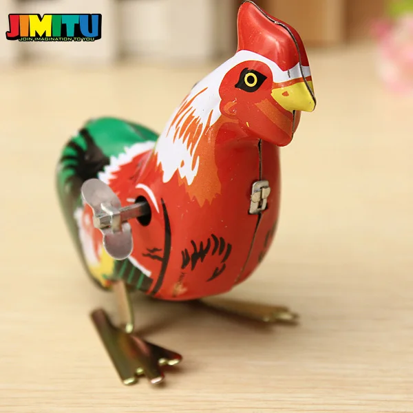 Винтажные игрушки ветрозащитная игрушка Милая модель лягушки/петуха Оловянная