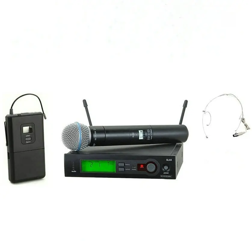 SLX24 SLX14 UHF беспроводной микрофон караоке с сумкой ручной передатчик гарнитура микрофон
