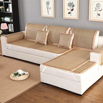 

Retro Rattan Weaving Sofa Cover Combination Kit Comfortable, breathable natural materials Sofa Towel Cover Backrest Pillowcase