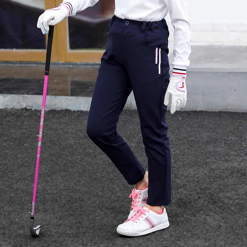 2022 Autumn Children's Golf Apparel Girls Long Pants High Elastic Waist  Sweatpants Girls Breathable Golf Pants D0857 - Golf Pants - AliExpress