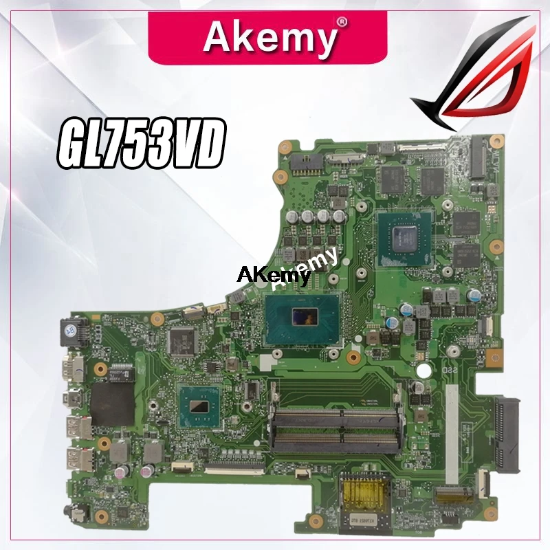 GL753VD Moederbord Voor Asus GL753 GL753VD GL753VE FX73V Laptop Moederbord I7-7700HQ Gtx 1050TI GL753VD Moederbord Voor Asus GL753 GL753VD GL753VE FX73V Laptop Moederbord I7-7700HQ Gtx 1050TI