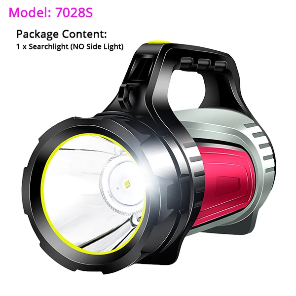 20 Вт Ультраяркий, портативный прожектор, USB Перезаряжаемый светодиодный фонарик, многофункциональная длинная лампа, Открытый Ручной - Испускаемый цвет: 7028S