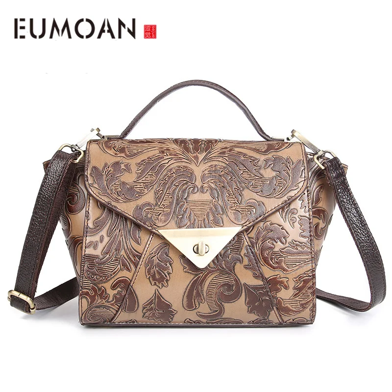 EUMOAN New handbags hand rub wipe handbag Messenger bag handbags retro