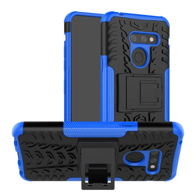 

For LG G8 ThinQ Case Silicone kickstand Shockproof Phone Case Cover For LG G8 ThinQ Case For LG G8 ThinQ Armor Back Cover Funda