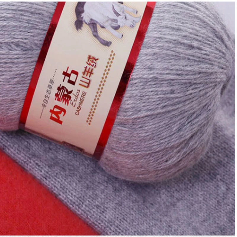 6+ 6 монгольский из мягкого кашемира Пряжа грубой шерсти ручной вязаный, из чистого кашемира линии шарф ручной работы тканый шарф Высокое качество 70 г VS014
