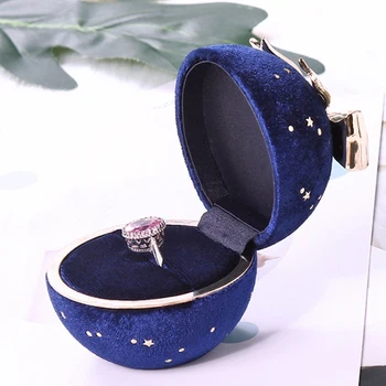

Round Gypsophila Corduroy Jewelry Box Box Jewelry Display Box Marriage