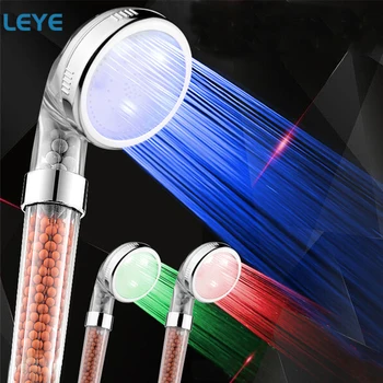 

Bathroom SPA Shower Head Color Changing LED Temperature Control High Pressure Water Saving Hand Shower Head alcachofa ducha