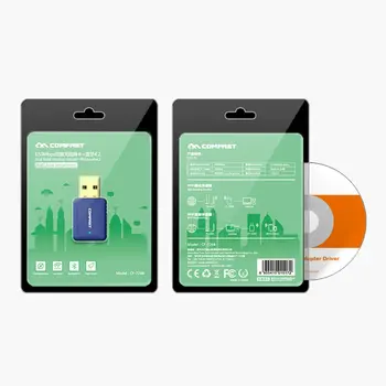 

USB 4.2 Dual Frequency 650M 2-In-1 Wireless Network Card Cf-726B ComPUter Adapter WIFI Receiver Transmitter