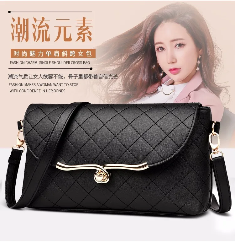 

Small Bag Women's 2018 New Style Fashion Rhombus Spiraea Square Sling Bag Korean-style Versatile Messenger Bag