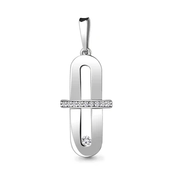 

Suspension classical AQUAMARINE with cubic, silver 925