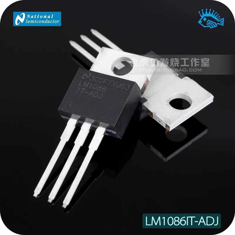 2 шт LM1086IT-ADJ NS TO-220 три терминала регулируемый источник питания