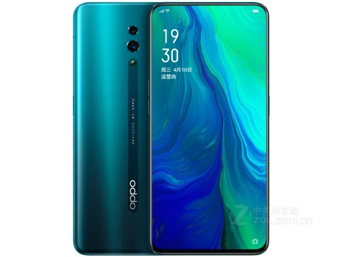 OPPO Reno Global rom 6,4 дюймов Qualcomm710 Поддержка NFC 2340*1080 Восьмиядерный 3 камеры 48MP+ 5MP 3765mAh сканер отпечатков пальцев - Цвет: Зеленый